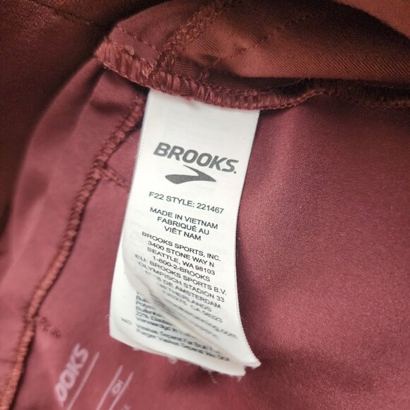 BROOKS lightweight Shakeout‎ Running Pants travel wear in two tone brown size S - Picture 4 of 8